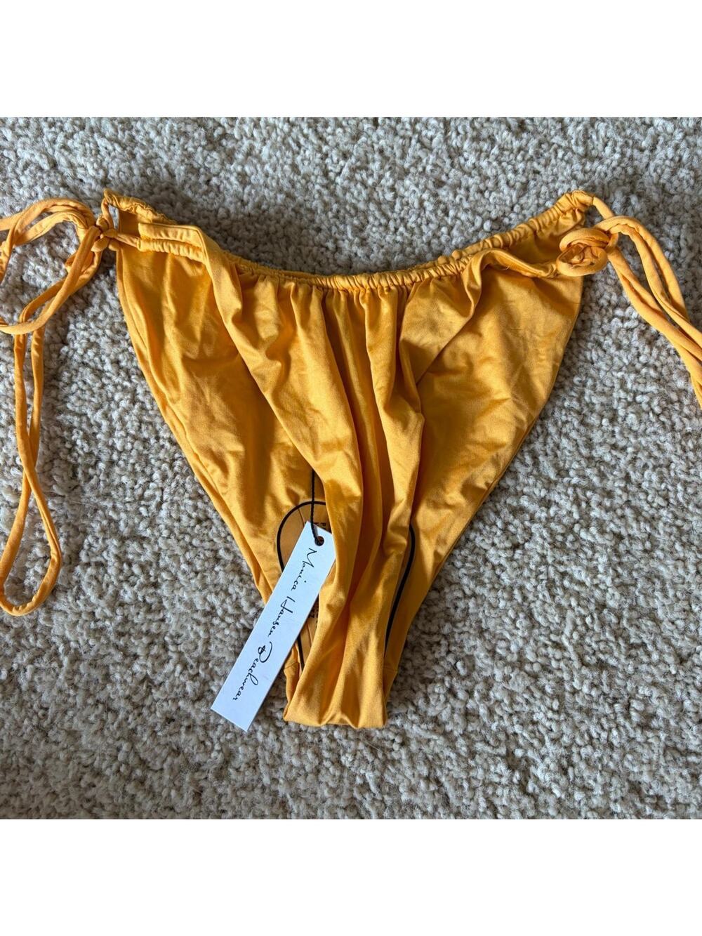 NEW Monica hansen yellow bikini bottoms large